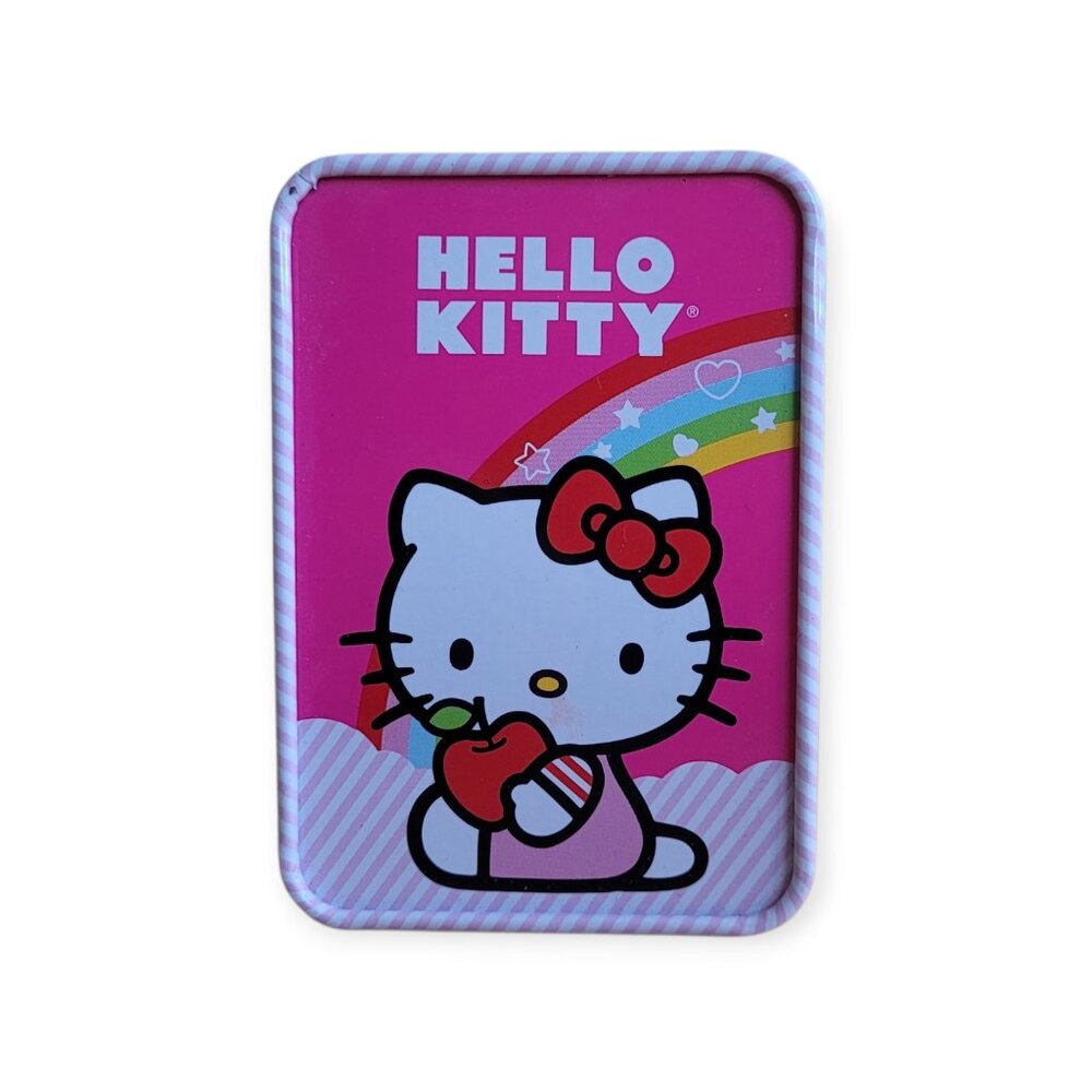 Hello Kitty Rare Pink Tin Watch Box Storage Case Sanrio Collectible Gift